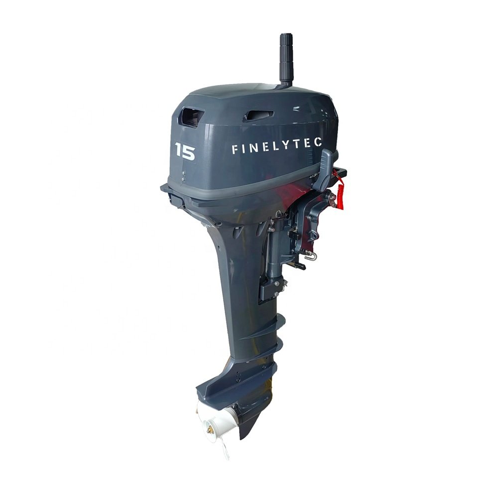 High Quality 15HP 2-Stroke Outboard Motor Lightweight Water-Cooled Engine One Year Warranty for Fishing/Inflatable Boats