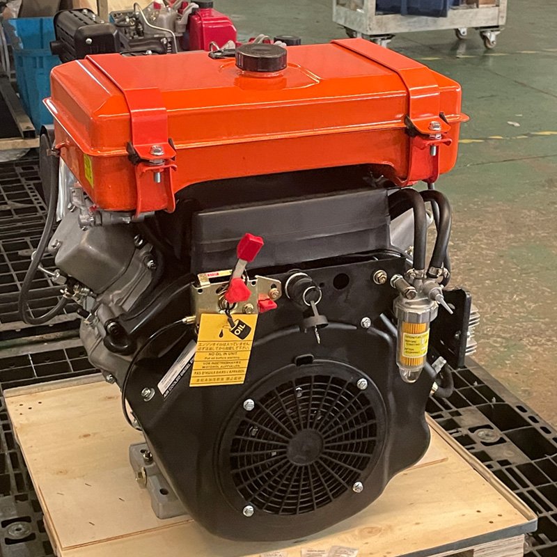 2V88 20HP Power 2-Cylinder 4-Stroke Air-Cooled Diesel Engine for Industrial & Farm Usage Boat Generator Set Used Condition