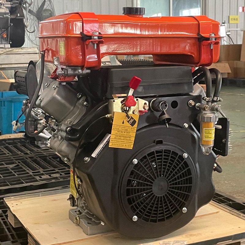 2V88 20HP Power 2-Cylinder 4-Stroke Air-Cooled Diesel Engine for Industrial & Farm Usage Boat Generator Set Used Condition