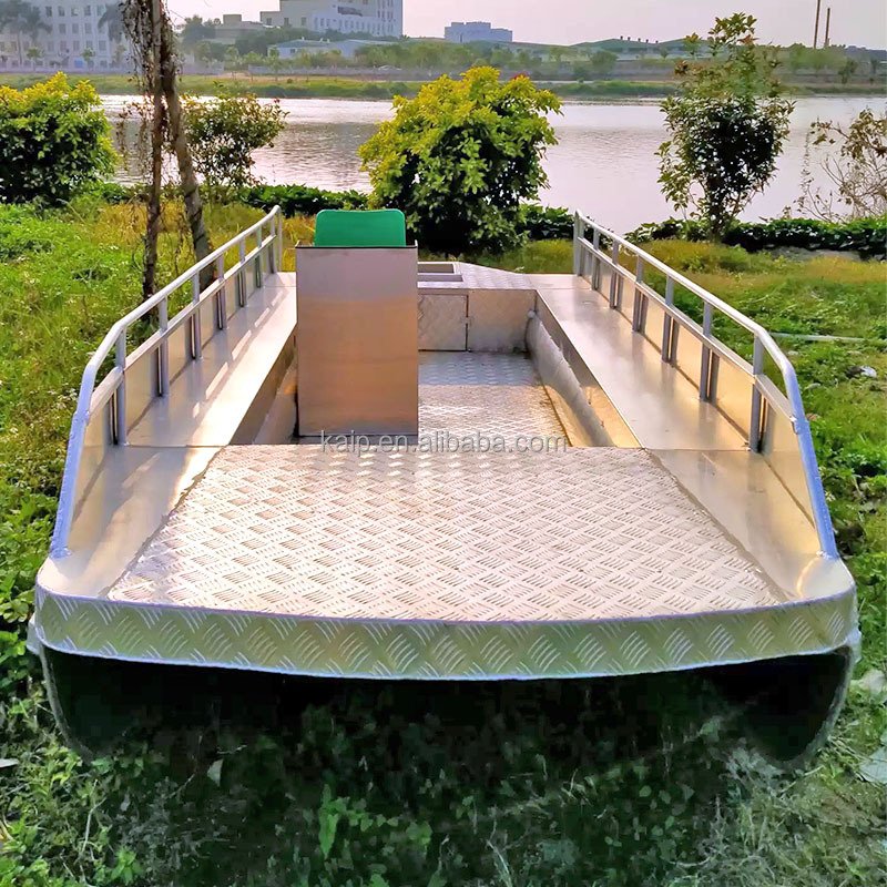 3mm 4mm 5mm 6mm Thickness Aluminum Jon Sea Used Two Pontoons Fishing Rowing Vessel Boat High Balance House Boat with Engine