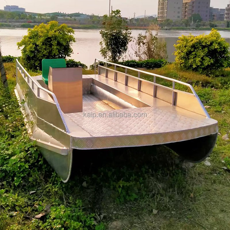 3mm 4mm 5mm 6mm Thickness Aluminum Jon Sea Used Two Pontoons Fishing Rowing Vessel Boat High Balance House Boat with Engine