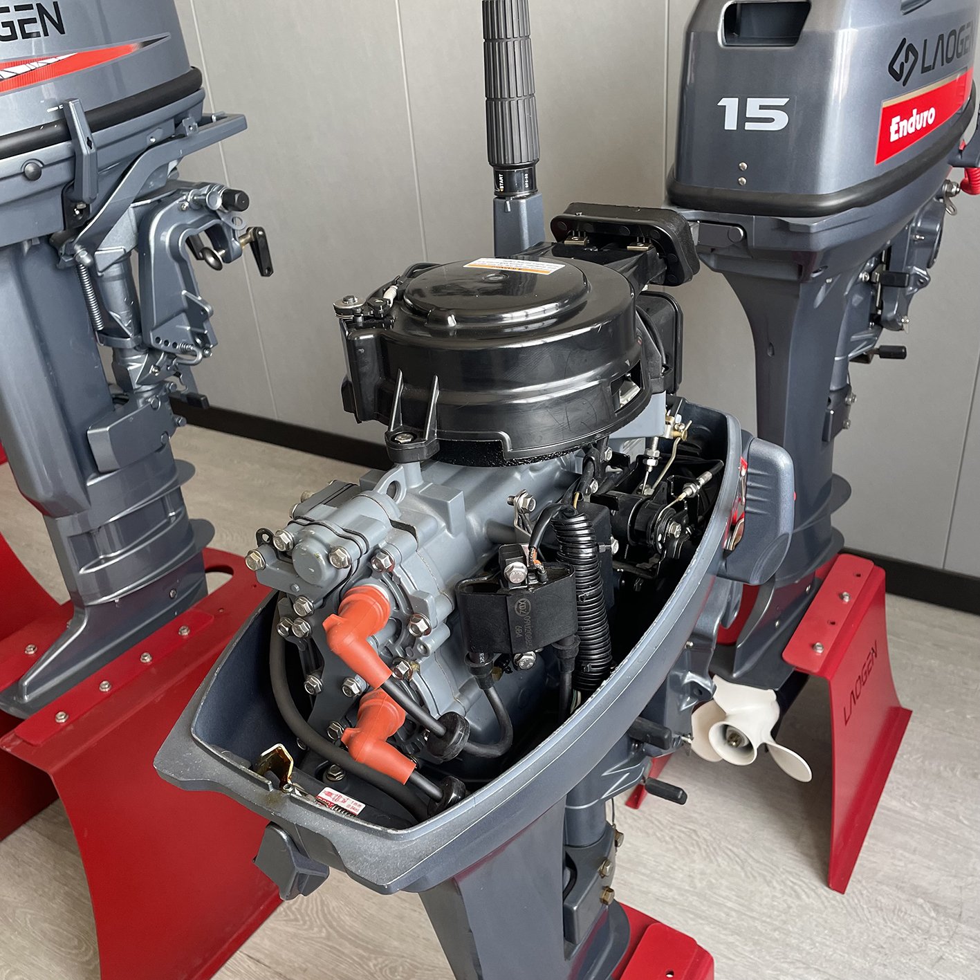 Laogen Boat Outboard Engine Factory Outboard Motor 2 Stroke 15hp Outboard Motor 9.9 Match Yamaha 15D 9.9D Out Board Boat Motors