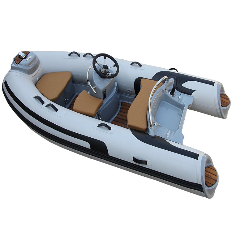 Small Luxury 3m Rib Boat With Fiberglass Hull Outboard Engine Console and Steering System