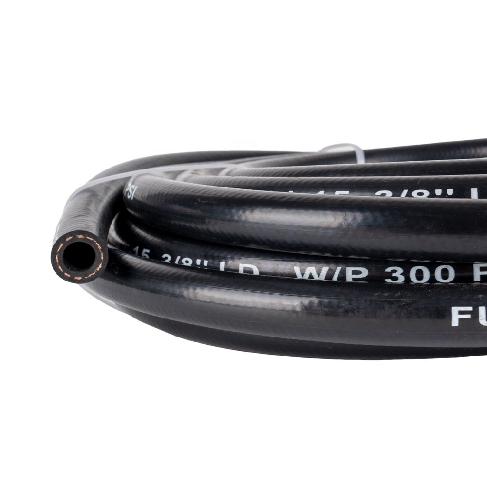 Black Ethanol Resistant Boat Marine Fuel Line Filler Hose SAE J1527 300PSI