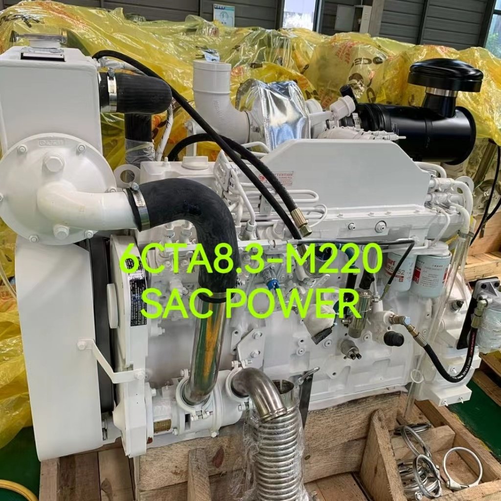 CCEC DCEC Cummins Generator Set CCS Certification 220HP 4 Stroke Boat Marine diesel Engine with Gearbox 6CTA8.3-M220