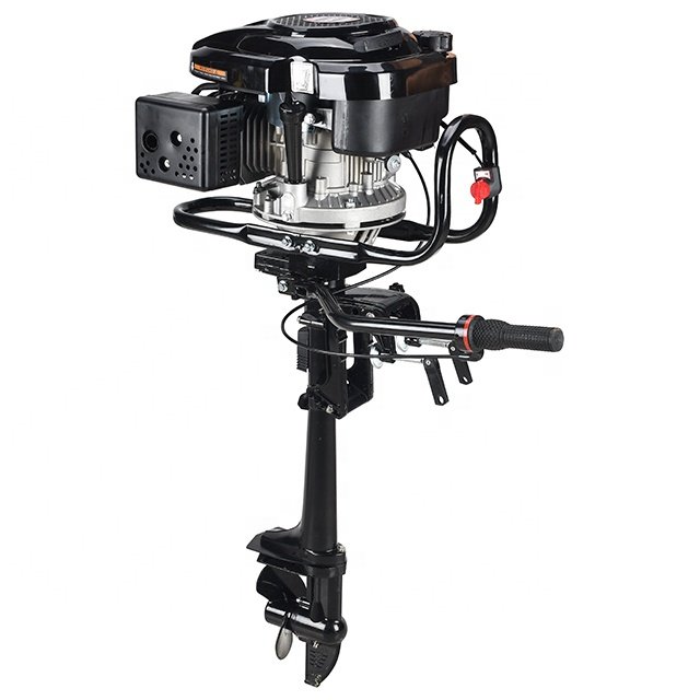 New 5HP 4-Stroke 1-Cylinder Outboard Engine Air-Cooled Gasoline Fuel