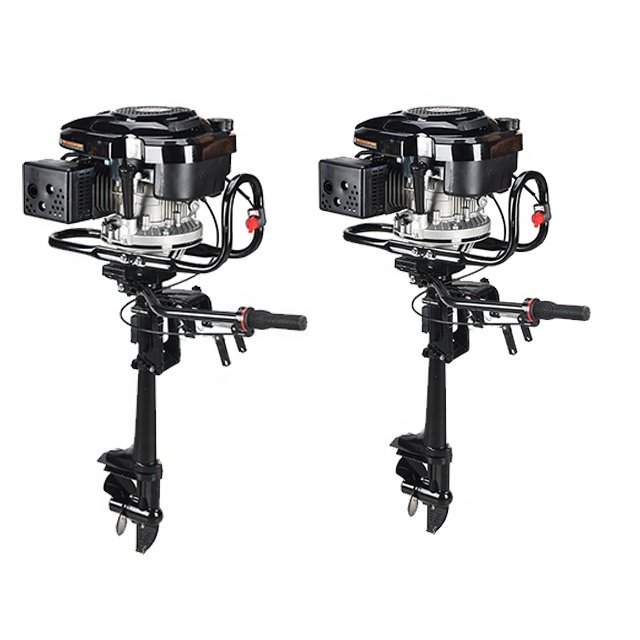 New 5HP 4-Stroke 1-Cylinder Outboard Engine Air-Cooled Gasoline Fuel