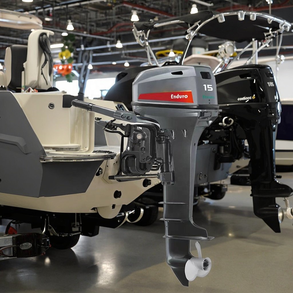 Export Edition 15HP Two-Stroke Kerosene Outboard Marine Engine New Condition Gasoline Fuel for Boat Use