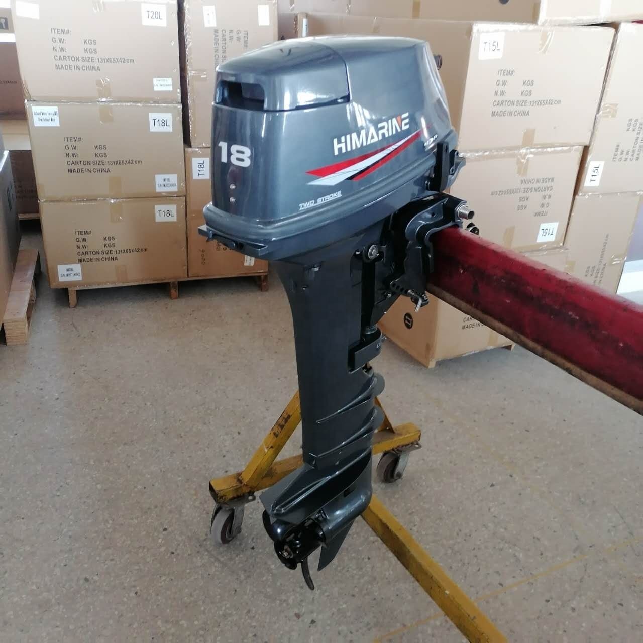 Himarine Genuine 2 Stroke 18HP Outboard Motor Boat Engine for Fishing Boat Like Tohatsu M18E2S Outboard Engine
