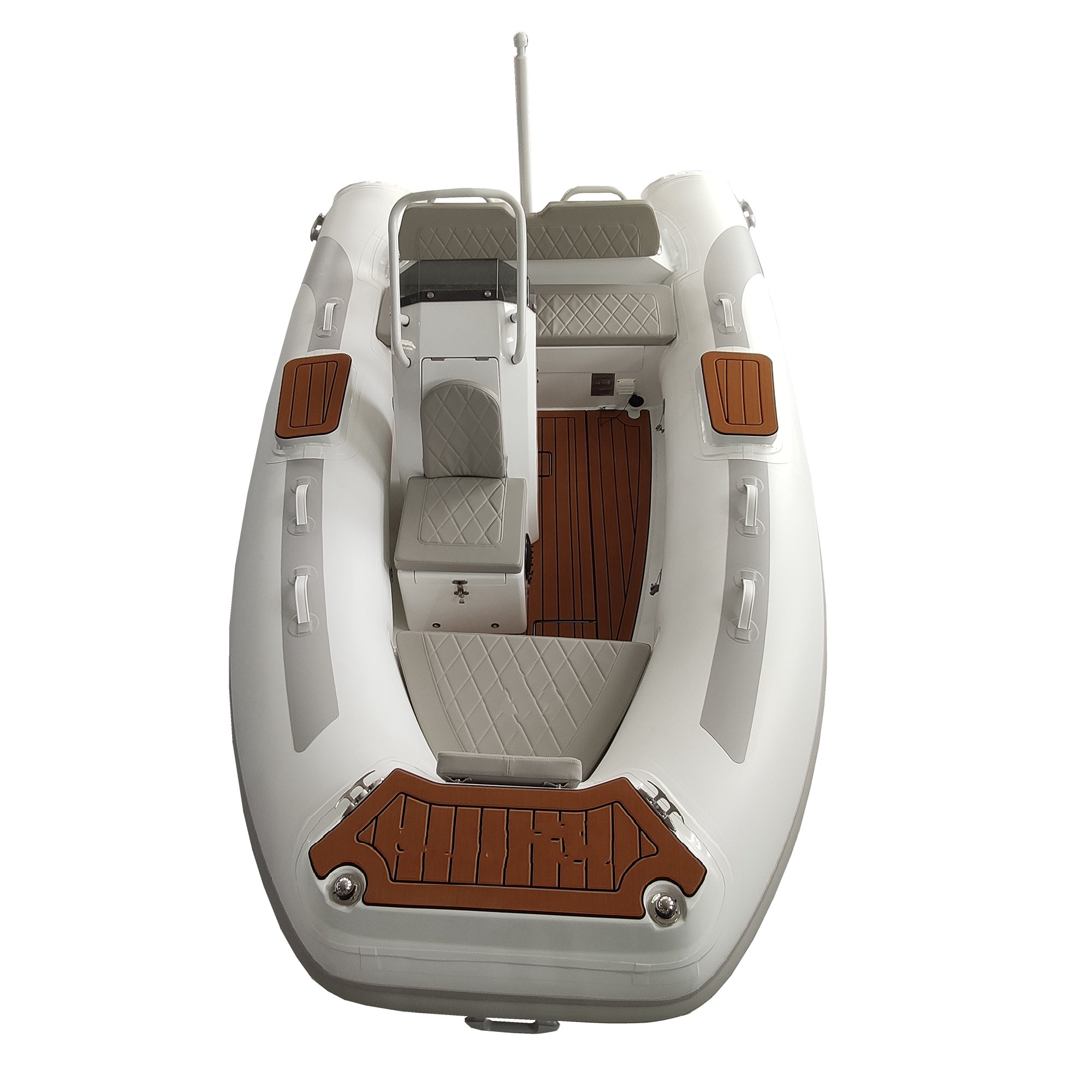 3.8m Hypalon Aluminium Rib-380Foldable Rib Boat With Aluminium Roll Bar and Steering Outboard Engine