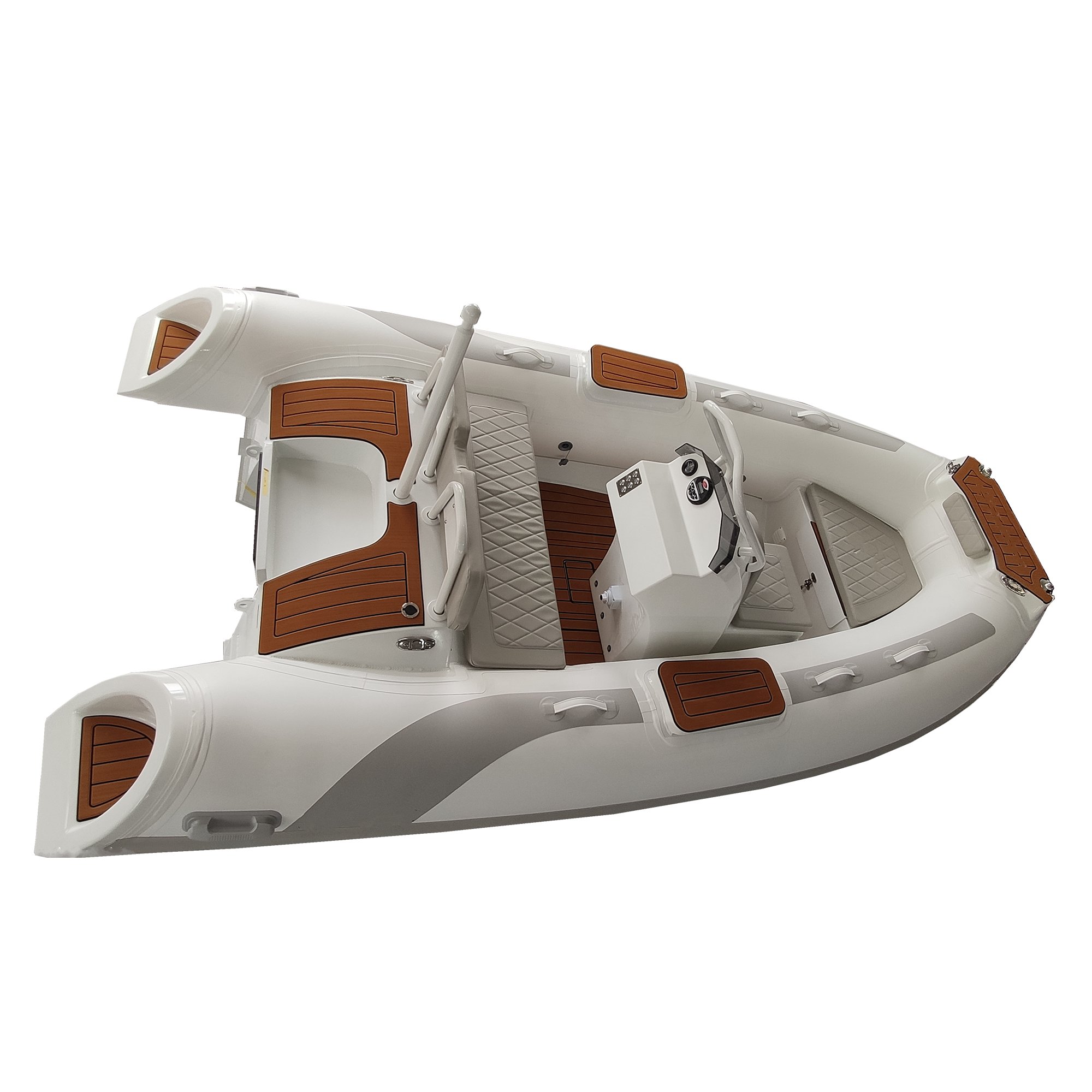 3.8m Hypalon Aluminium Rib-380Foldable Rib Boat With Aluminium Roll Bar and Steering Outboard Engine