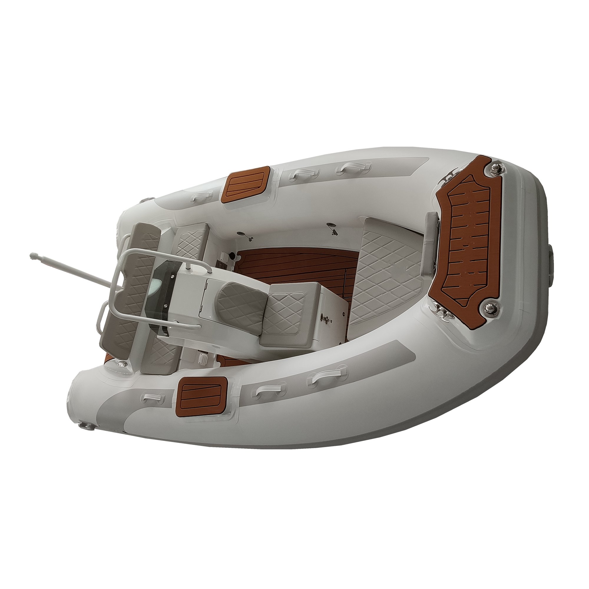 3.8m Hypalon Aluminium Rib-380Foldable Rib Boat With Aluminium Roll Bar and Steering Outboard Engine