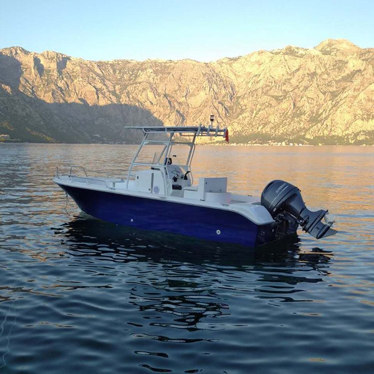 YAMANE YACHT Center Console Fishing Boat 24ft Aluminum and Fiberglass Hull Boat with Engine
