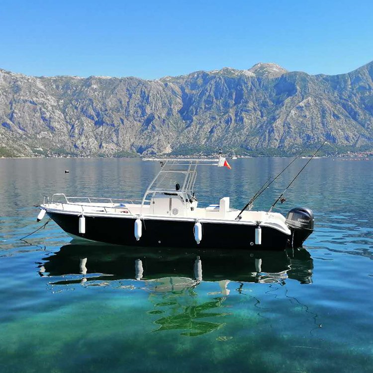 YAMANE YACHT Center Console Fishing Boat 24ft Aluminum and Fiberglass Hull Boat with Engine