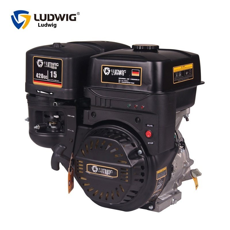 Ludwig 7 Horsepower Single Cylinder Hand Start Gasoline Engine 15 Horsepower Air-Cooled New Machinery Boat Including