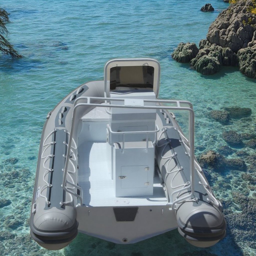 Weihai Custom Center Console Aluminum Hull RIB Inflatable Dinghy Outboard Engine Type Rowing Boat for Sale