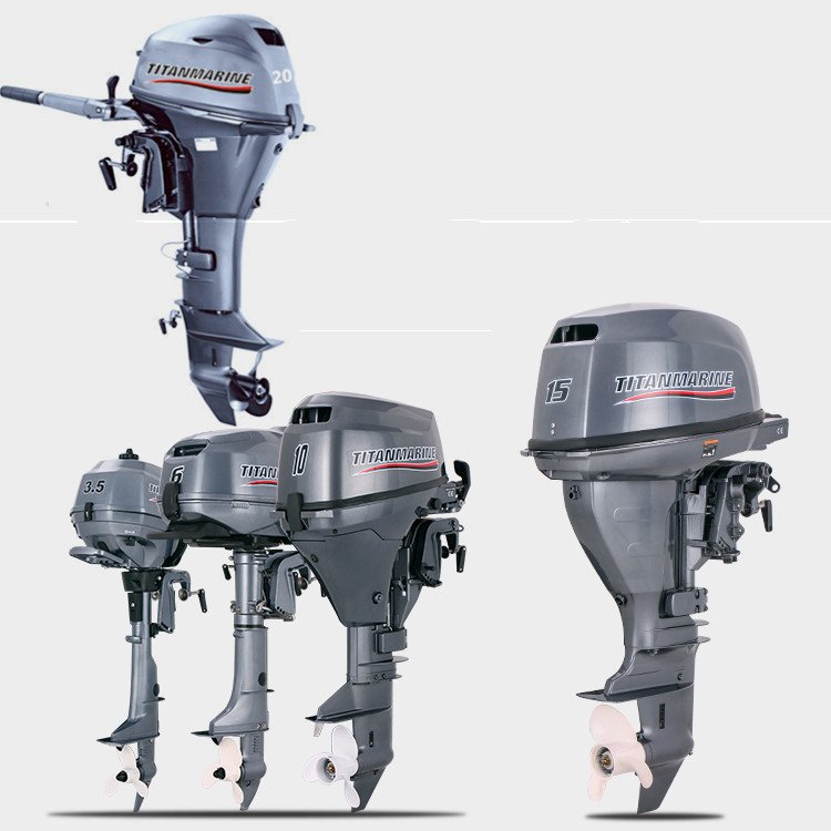 TITANMARINE 2 Stroke Engines 40hp Boat Engine Outboard Motor Marine Engine for Sale Compatible with yamaha E40X