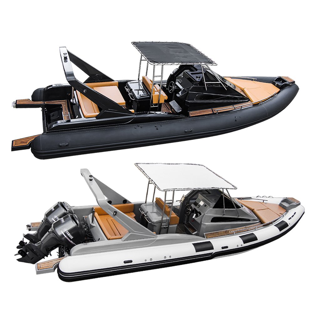 Zhenbo OEM 32ft 9.6m Luxury Inflatable Rib Boat 1.2mm PVC Inflatable Boats CE Certificate Outboard Engine