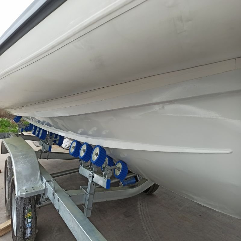 21Feet 6.5m Aluminum Boats Hypalon Rib 650 Inflatable Sport Yacht with Center Console Outboard Engine Fishing Outdoor Recreation
