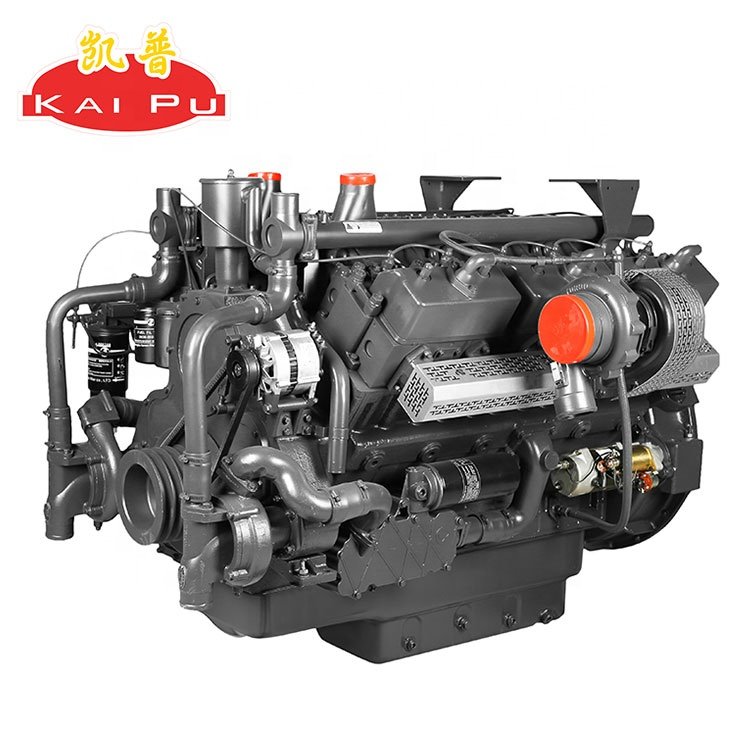 KAI-PU ISO Turbocharged Single Cylinder Diesel Outboard Engine Water-Cooled with Electric Start Boating Farming New Condition
