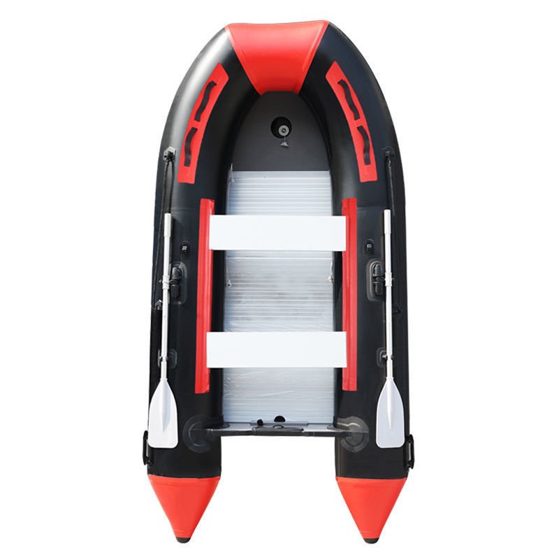 Luya Inflatable Fishing Boat Aluminum Alloy Bottom Wear-Resistant Sea Fishing Assault Boat Drifting Outdoor Includes Engine