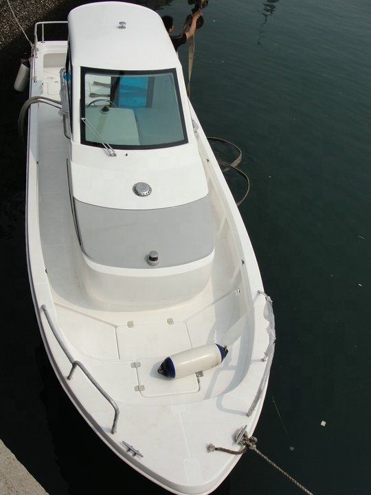 Grandsea 25ft Fiberglass Cabin Boat Speed Motor Boat With Engine for Sale