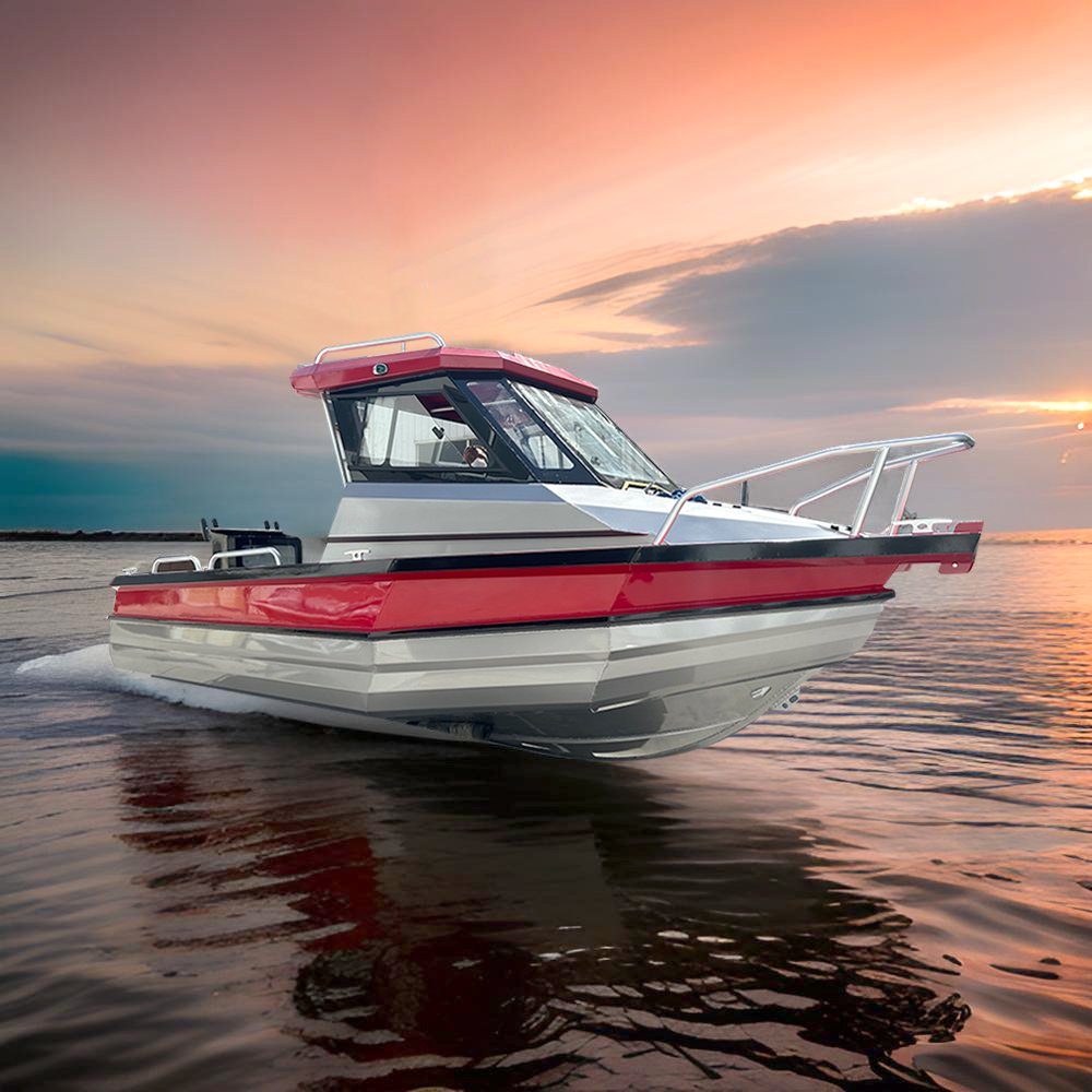 6m Aluminum Sport Fishing Yacht with Outboard Engine 530KG Center Console Fishing Boat for 6 Passengers