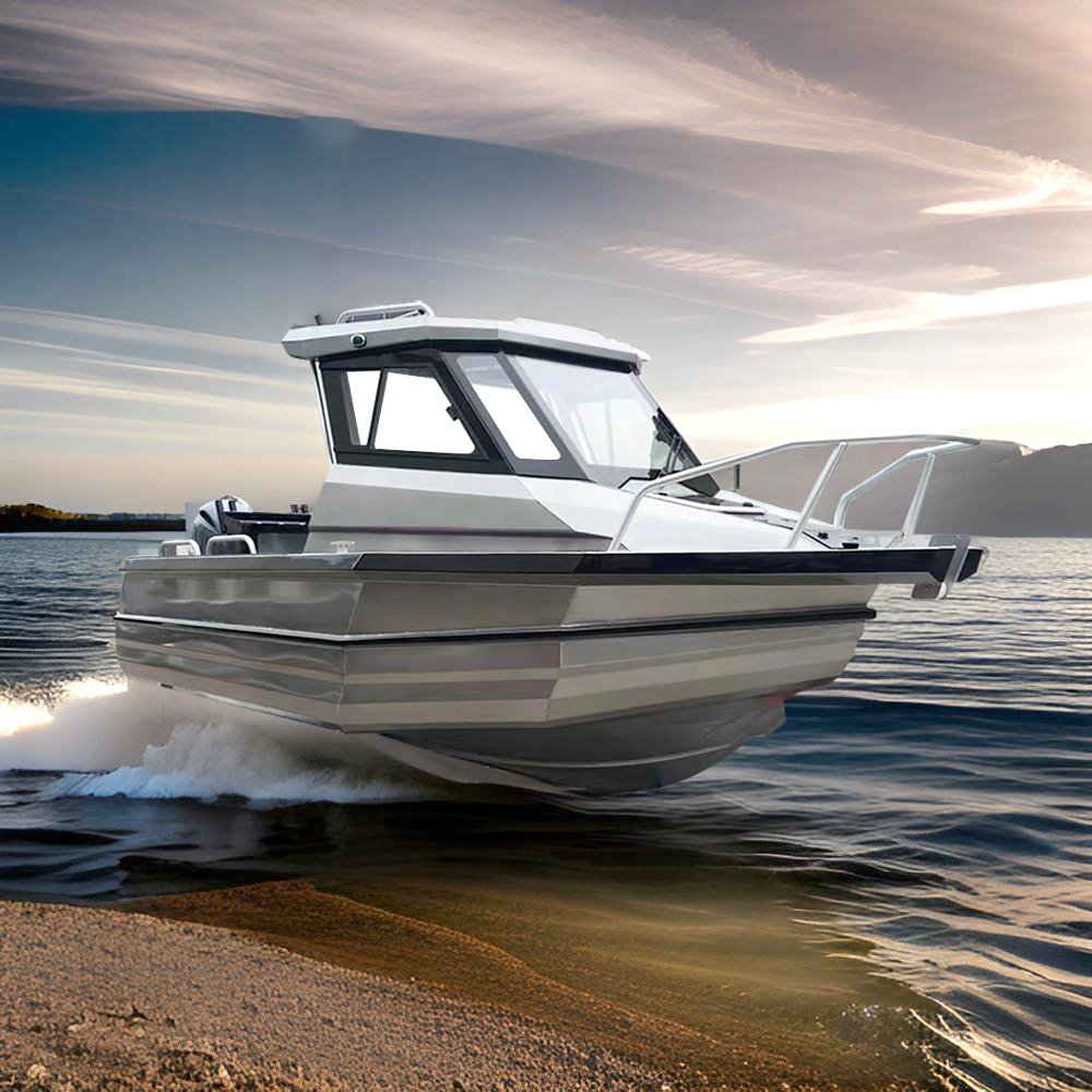 6m Aluminum Sport Fishing Yacht with Outboard Engine 530KG Center Console Fishing Boat for 6 Passengers