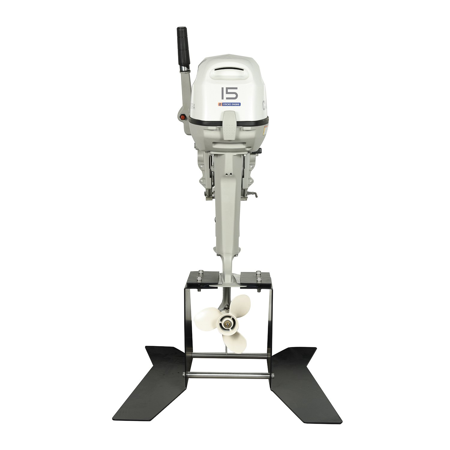 CG MARINE 9.9hp/15hp 2-stroke Gasoline Boat Engine & Outboard Motor T9.9/T15 Water Cooling System with Manual Start