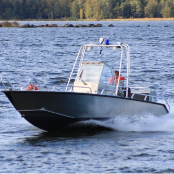 Long Lasting 6.1m Outboard Engine Small Aluminum Skiff Boat for Fishing in River and Lake