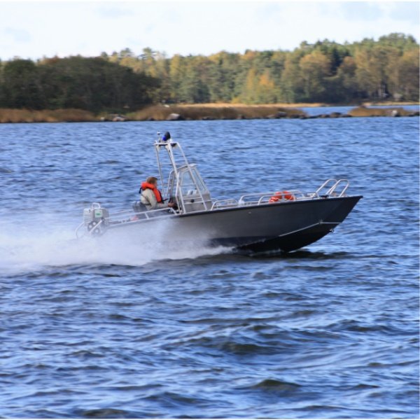 Long Lasting 6.1m Outboard Engine Small Aluminum Skiff Boat for Fishing in River and Lake