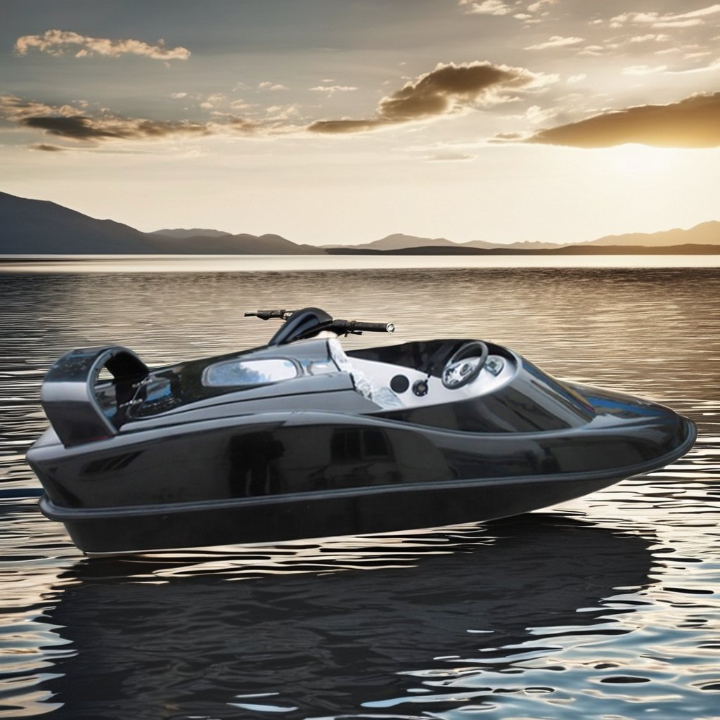 Fast Speed 3-Seater Racing Motorboat 1400cc 4-Storke Jet Ski with Engine Fiberglass Water Sports Entertainment Boat