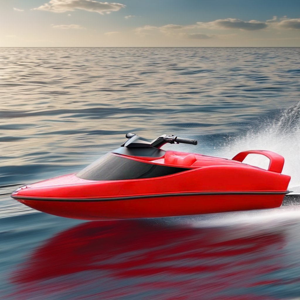 Fast Speed 3-Seater Racing Motorboat 1400cc 4-Storke Jet Ski with Engine Fiberglass Water Sports Entertainment Boat