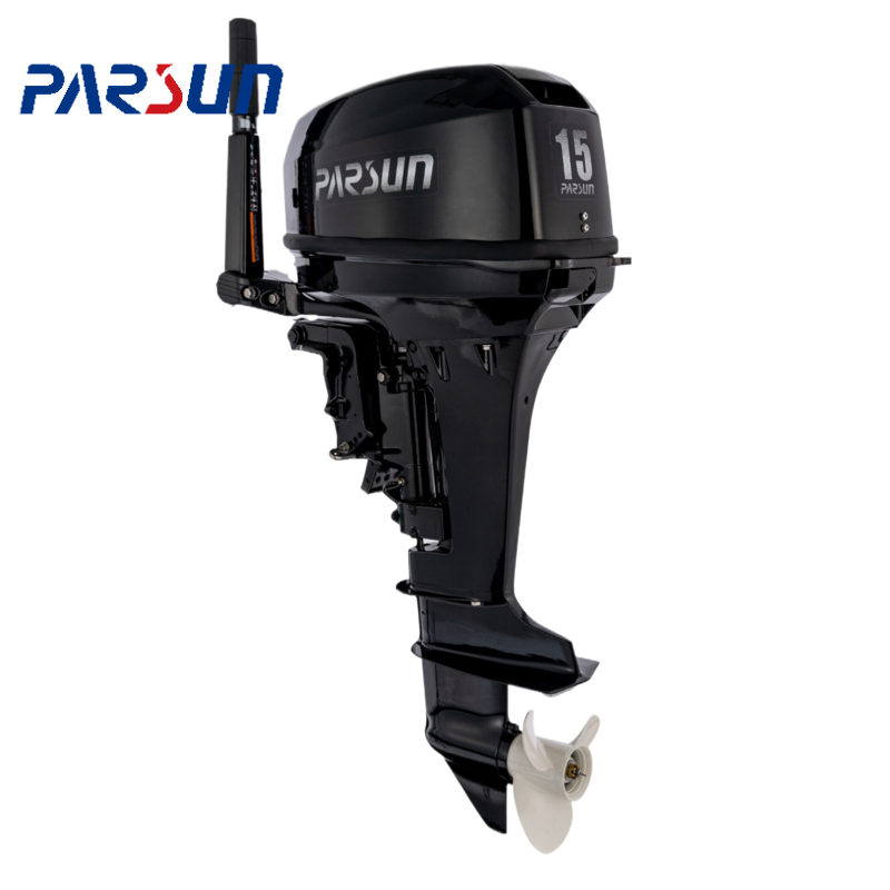 9.9HP 2-Stroke Manual Starting Boat Engines Gasoline Outboard Motor with Easy Steer System