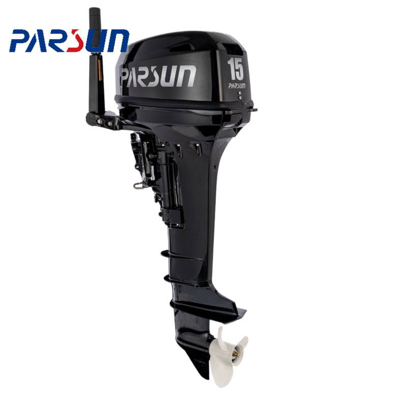 9.9HP 2-Stroke Manual Starting Boat Engines Gasoline Outboard Motor with Easy Steer System