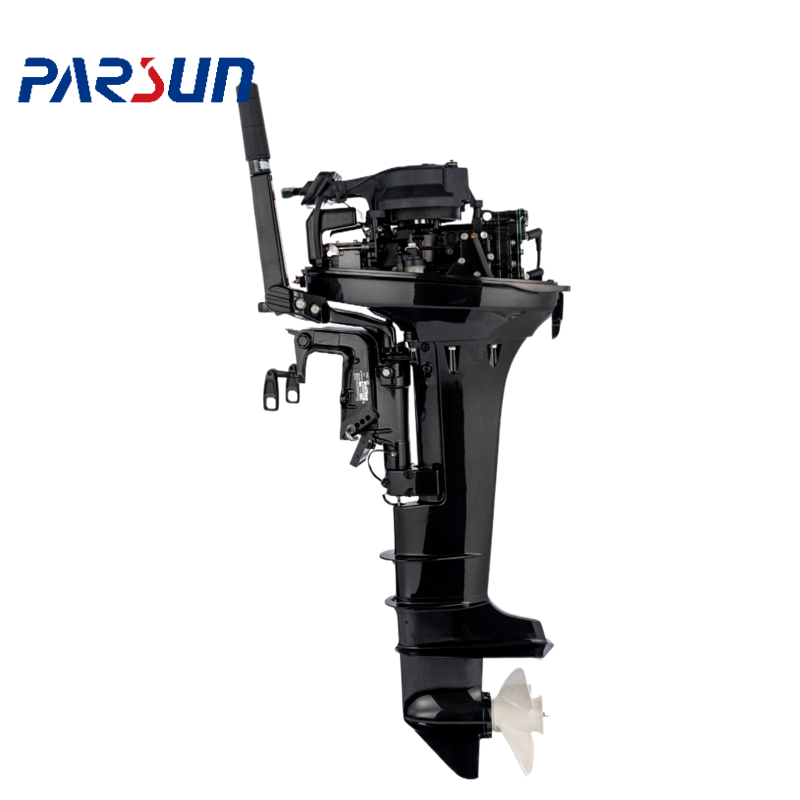 9.9HP 2-Stroke Manual Starting Boat Engines Gasoline Outboard Motor with Easy Steer System