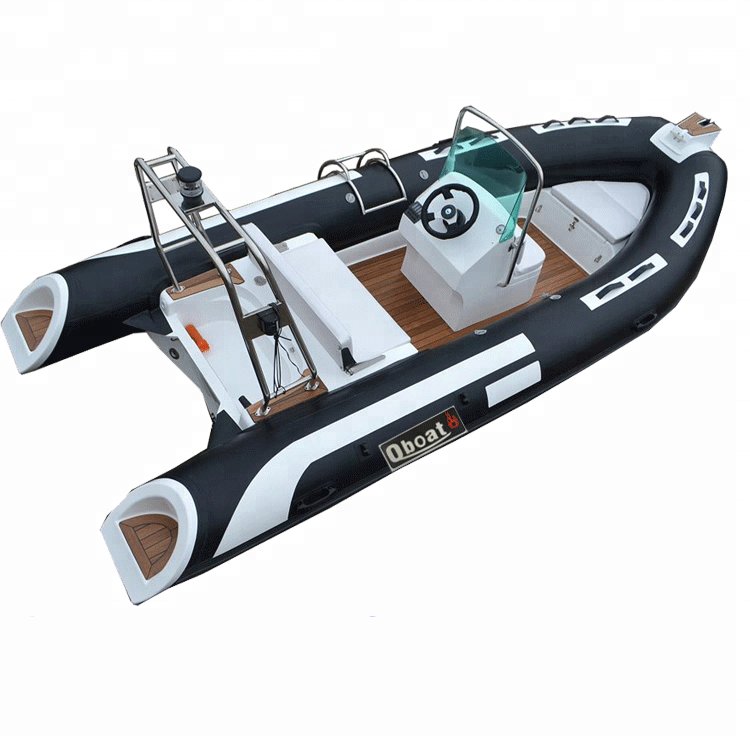 CE New Fashion Direct China Factory 4.7m France ORCA Hypalon Rigid Inflatable Boat China Rib Boats with Outboard Motor