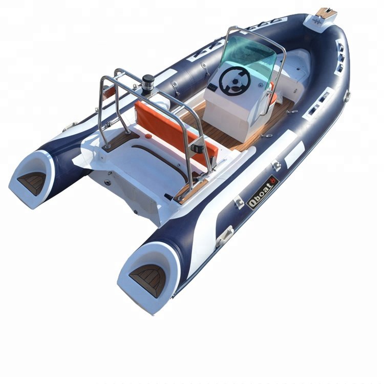 CE New Fashion Direct China Factory 4.7m France ORCA Hypalon Rigid Inflatable Boat China Rib Boats with Outboard Motor