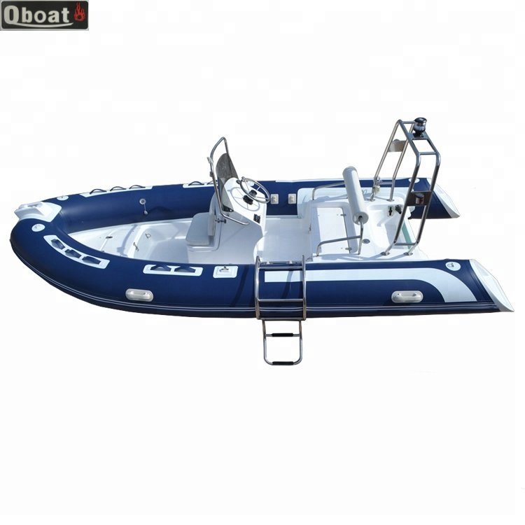 CE New Fashion Direct China Factory 4.7m France ORCA Hypalon Rigid Inflatable Boat China Rib Boats with Outboard Motor