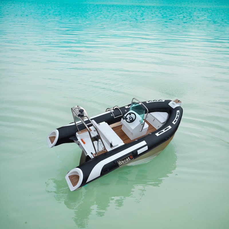 CE New Fashion Direct China Factory 4.7m France ORCA Hypalon Rigid Inflatable Boat China Rib Boats with Outboard Motor