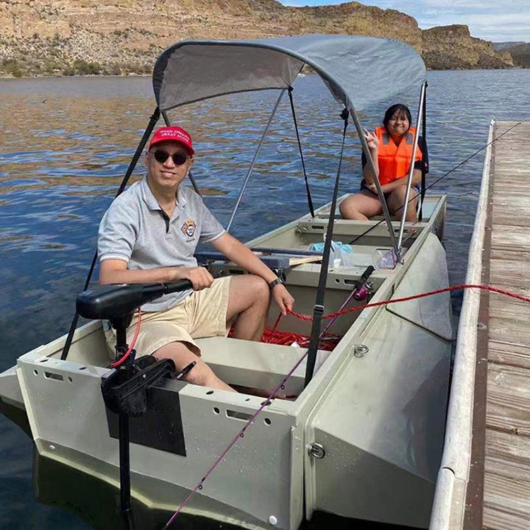 2.5m - 5.5m Momokai PE Plastic Portable Folding Fishing Boat