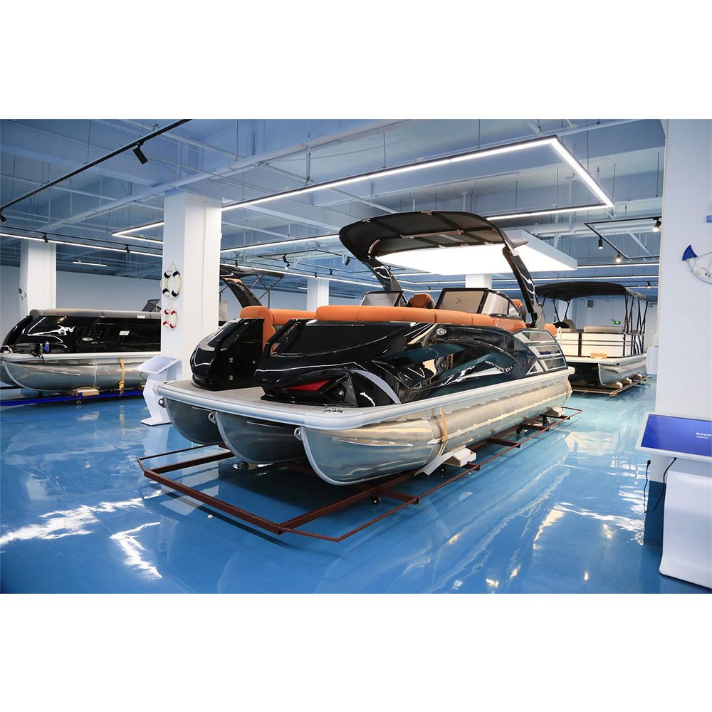 Chinese Manufacturer Party Barge Boat Pontoons Manufacture of Pontoon Boat With Room Yamaha Engine Sale Canada for Family Party