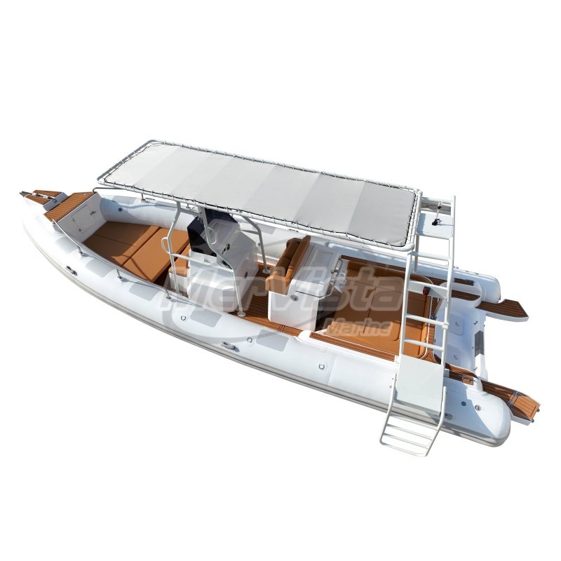New 28FT Orca/Hypalon Fiberglass Rigid Hull Rib Boat 860 with Outboard Engine Yacht