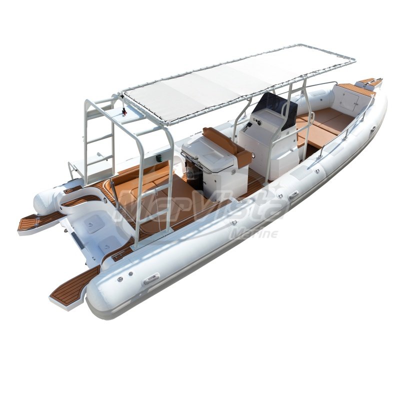 New 28FT Orca/Hypalon Fiberglass Rigid Hull Rib Boat 860 with Outboard Engine Yacht