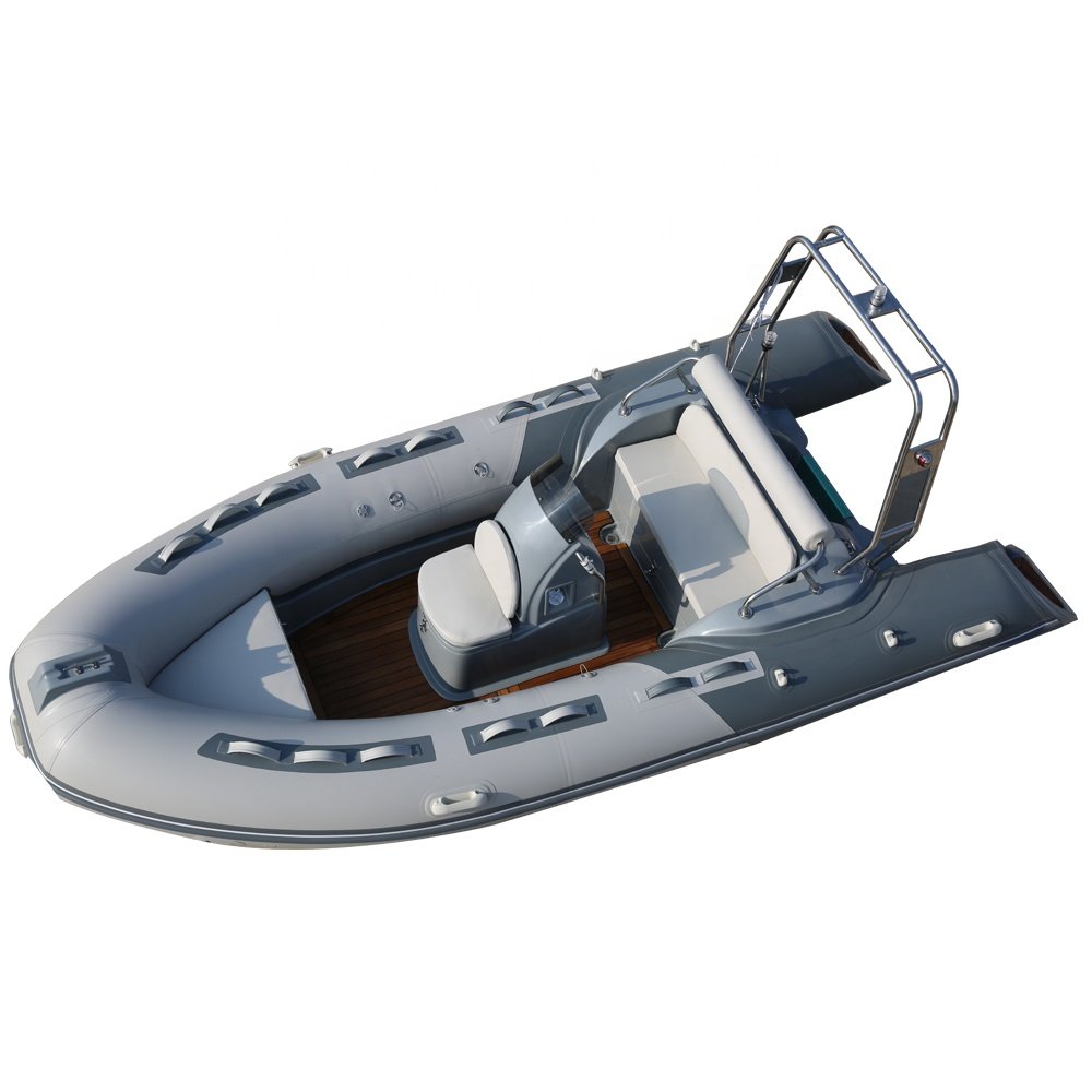 Hot Sale Deep v Aluminum Rib Boat Sport Rib Boat 430 with Trailer Boat Engines
