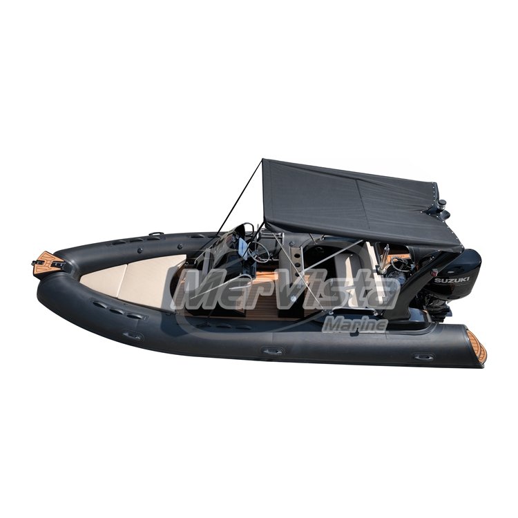 China Factory Sale CE 20ft RIB580 Rigid Fiberglass Double Hull Orca Hypalon PVC Rib Schlauchboot