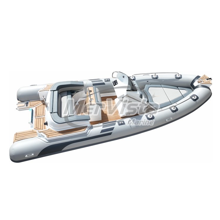 China Factory Sale CE 20ft RIB580 Rigid Fiberglass Double Hull Orca Hypalon PVC Rib Schlauchboot