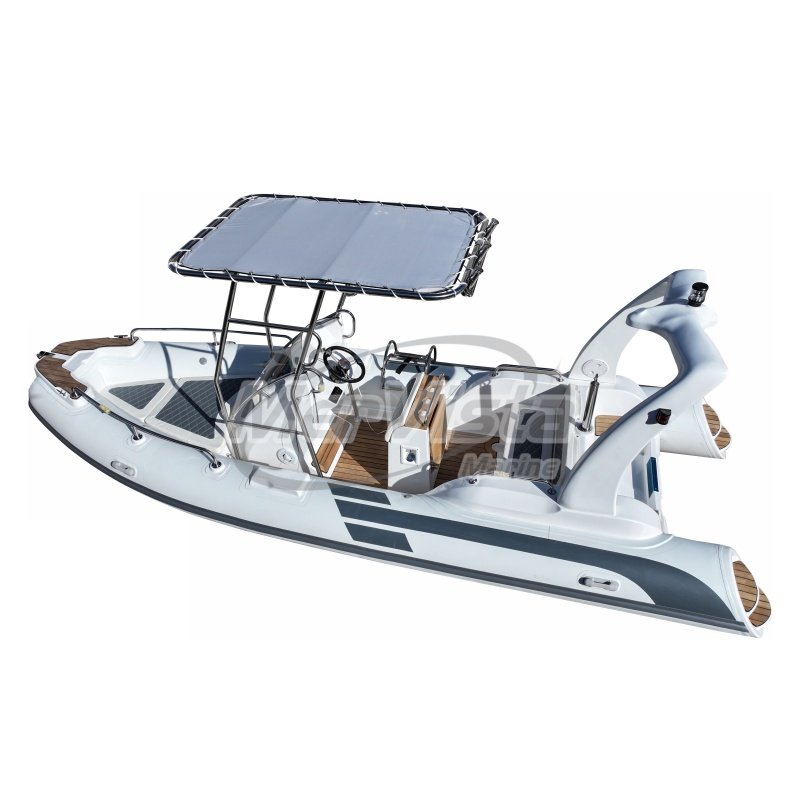 Hot Sale 20ft Hypalon Orca Rib 580 Fiberglass Rib Boat with outboard engine