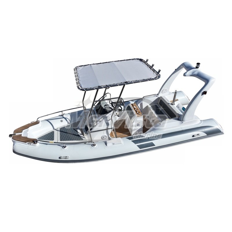 Hot Sale 20ft Hypalon Orca Rib 580 Fiberglass Rib Boat with outboard engine