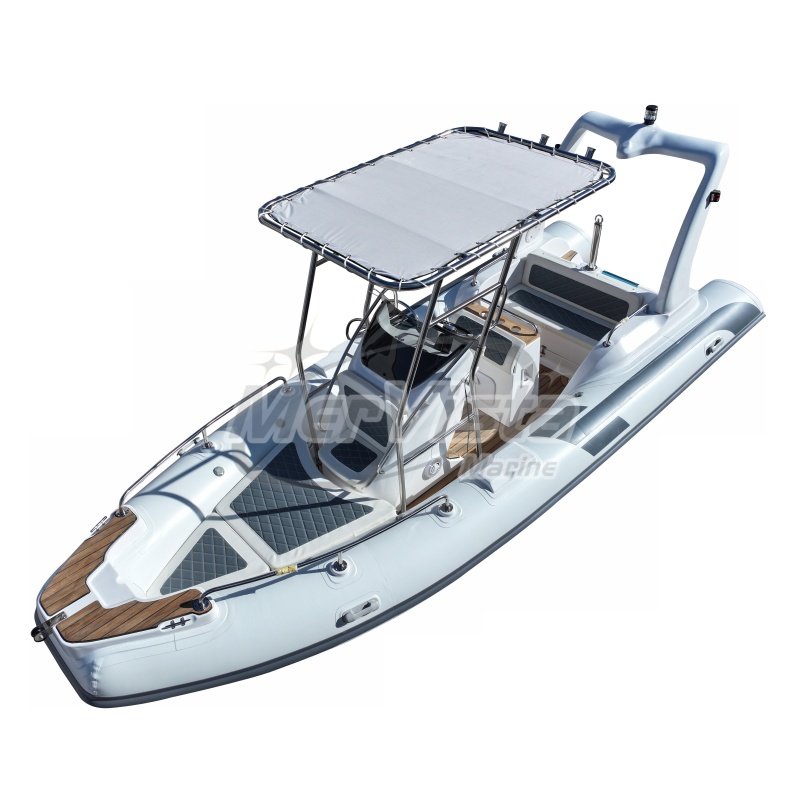 Hot Sale 20ft Hypalon Orca Rib 580 Fiberglass Rib Boat with outboard engine